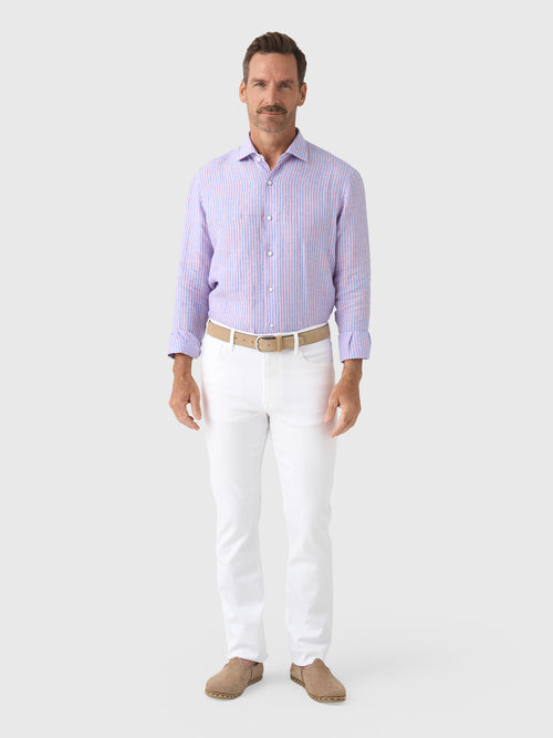 Maria Santangelo Men's Stripe Woven Shirt