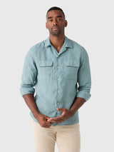 Maria Santangelo Men's Woven Camp Shirt - Saint Bernard