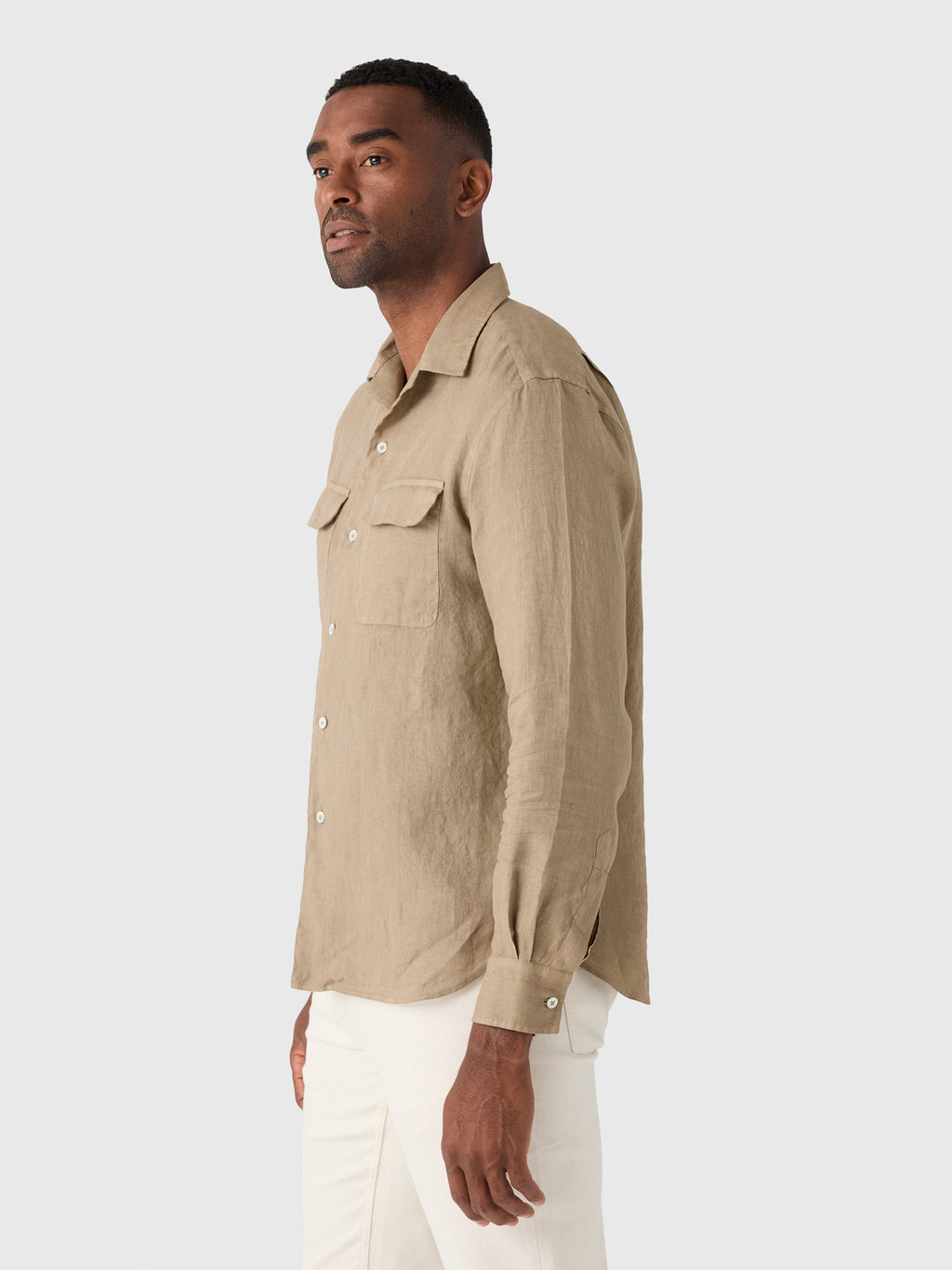 Maria Santangelo Men's Woven Camp Shirt - Saint Bernard