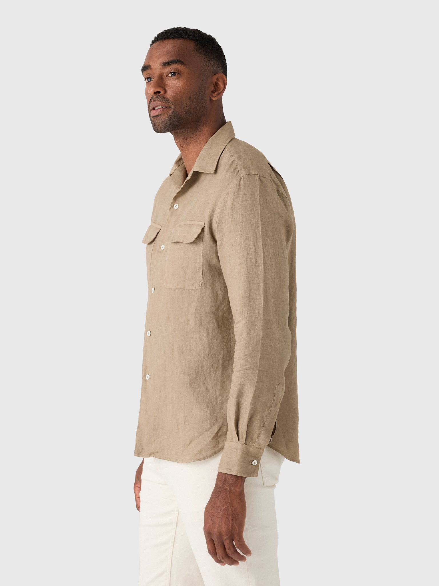 Maria Santangelo Men's Woven Camp Shirt - Saint Bernard