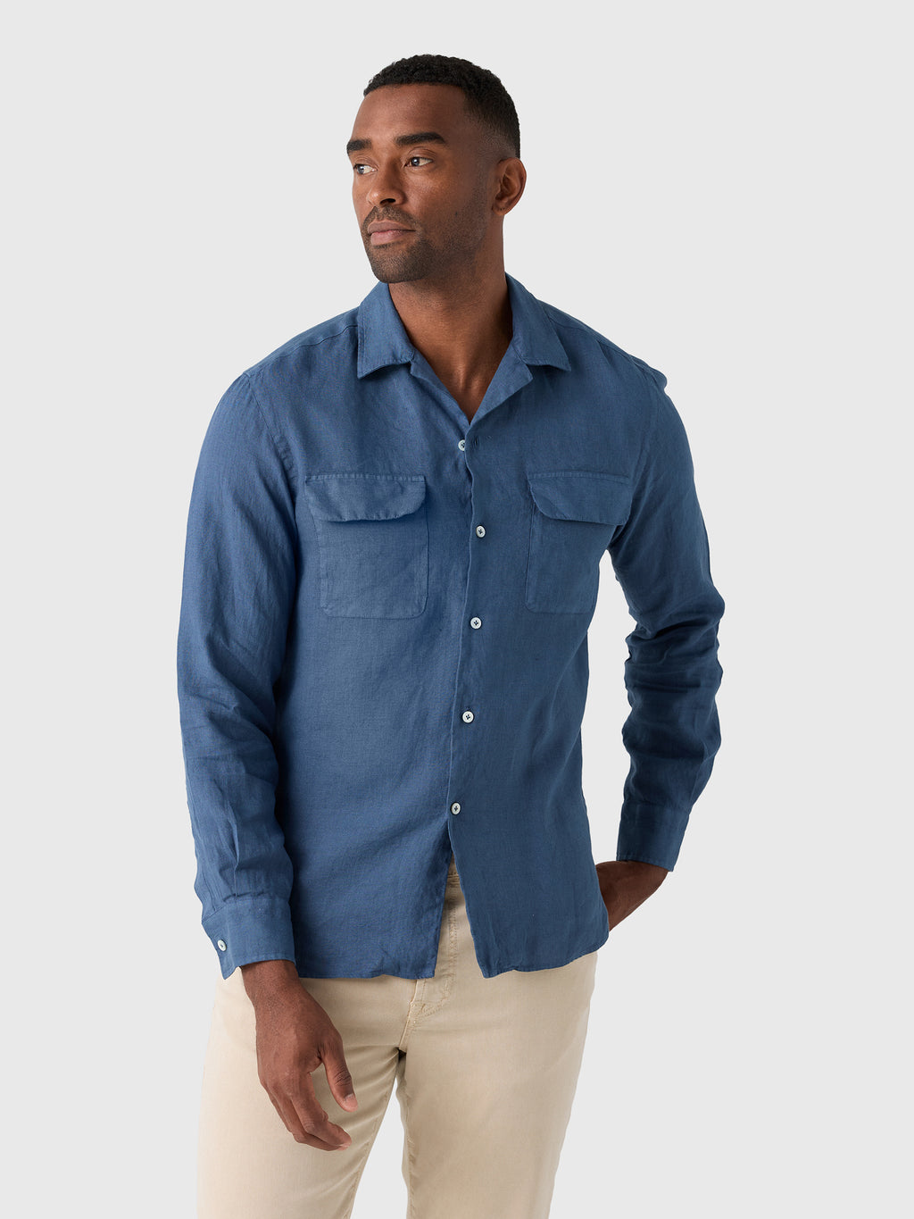 Maria Santangelo Men's Woven Camp Shirt - Saint Bernard