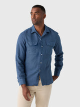 Maria Santangelo Men's Woven Camp Shirt - Saint Bernard
