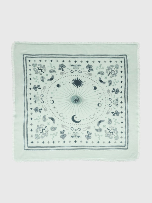Freya Women's Cosmic Rodeo Cashmere Bandana Sweater Wrap - Saint Bernard