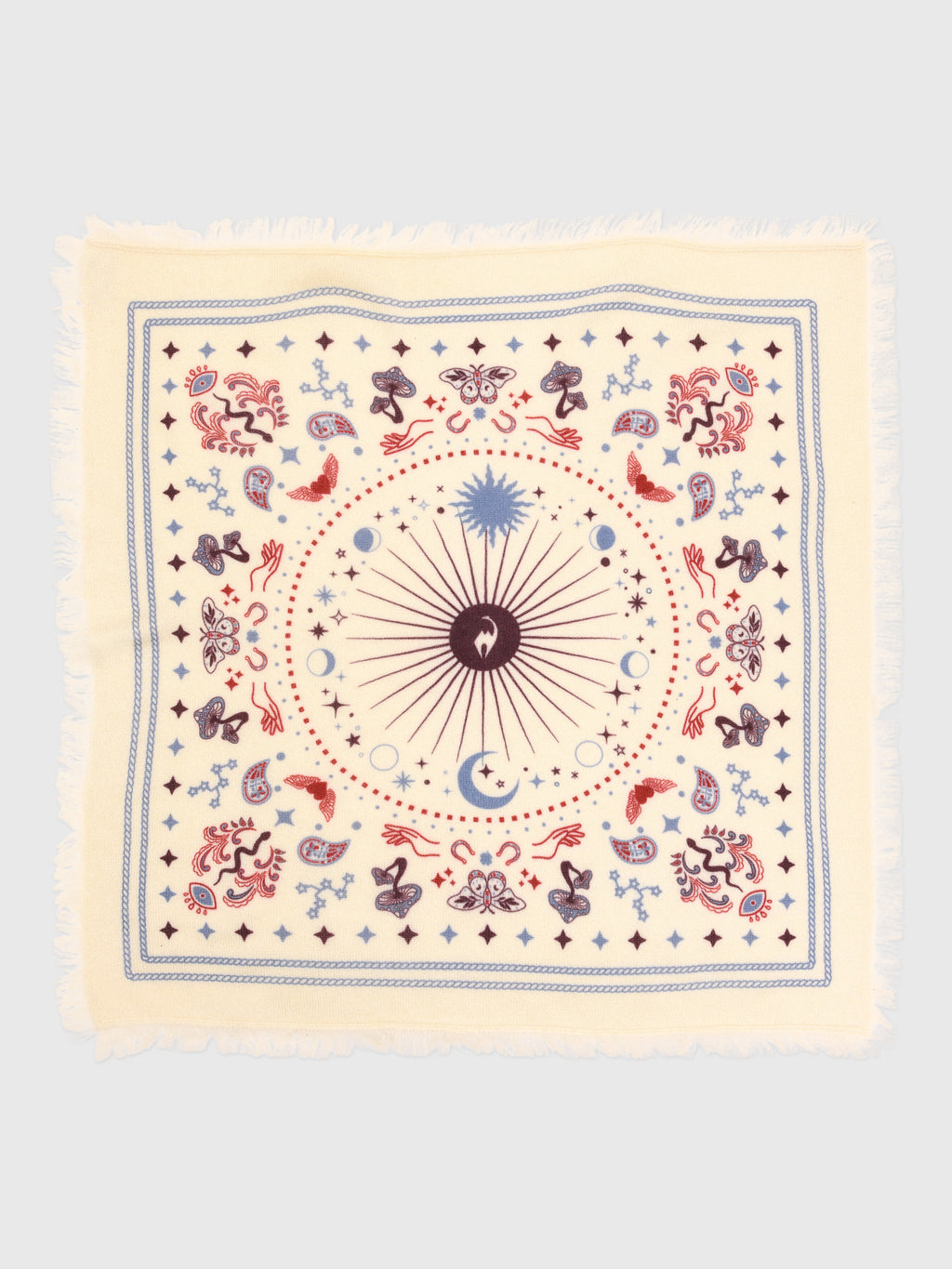 Freya Women's Mini Cosmic Rodeo Cashmere Bandana Scarf - Saint Bernard