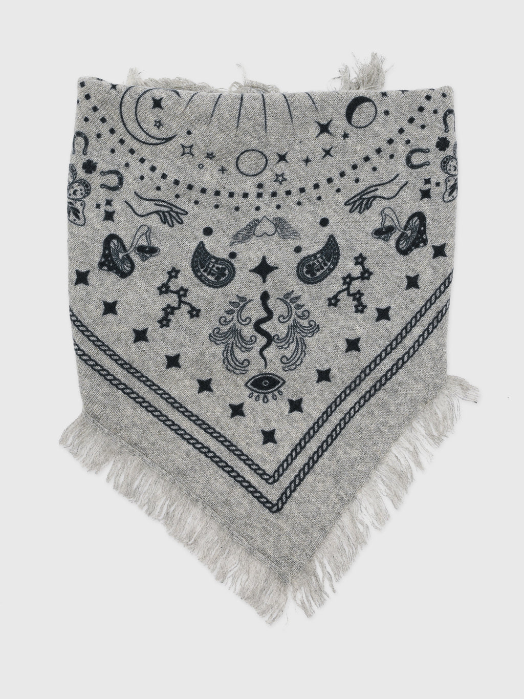 Freya Women's Mini Cosmic Rodeo Cashmere Bandana Scarf - Saint Bernard