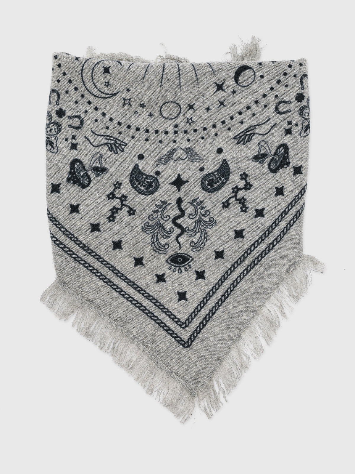 Freya Women's Mini Cosmic Rodeo Cashmere Bandana Scarf - Saint Bernard