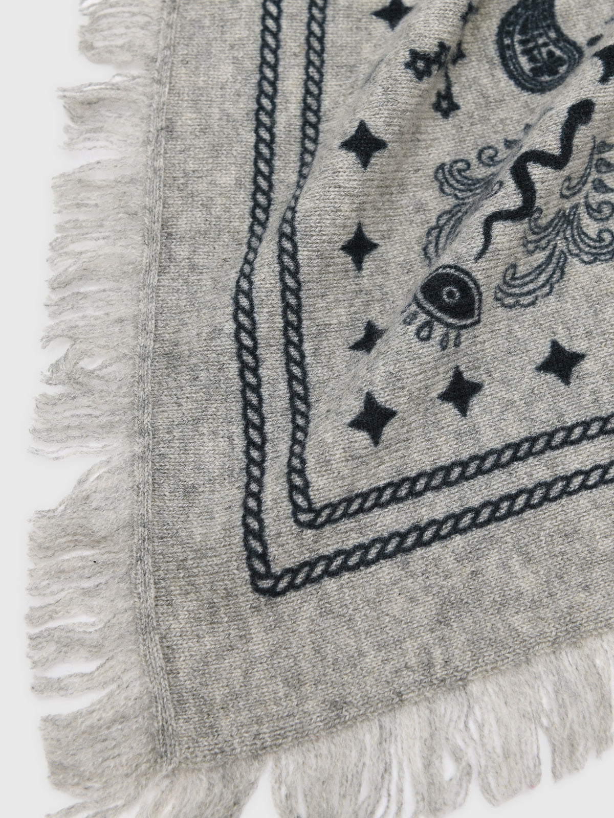 Freya Women's Mini Cosmic Rodeo Cashmere Bandana Scarf - Saint Bernard