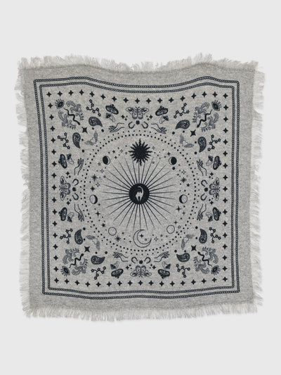 Freya Women's Mini Cosmic Rodeo Cashmere Bandana Scarf - Saint Bernard