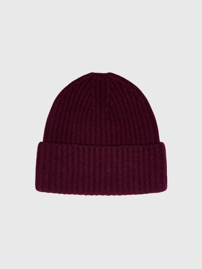 White + Warren Women's Cashmere Luxe Ribbed Beanie - Saint Bernard