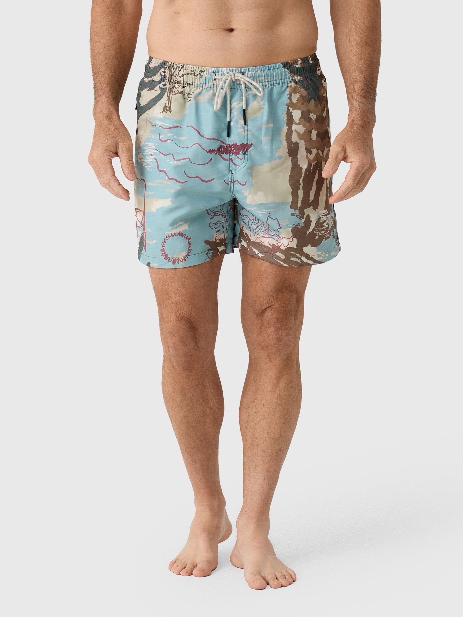 OAS Men's Montara Swim Trunk - Saint Bernard