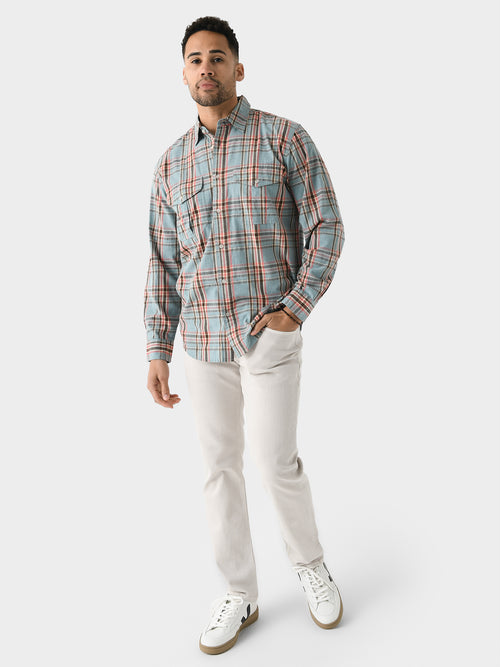 Filson Men's Washed Feather Cloth Shirt