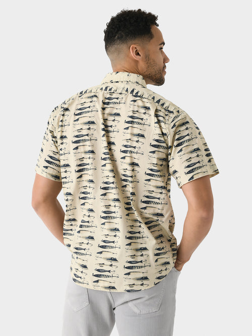 Filson Men's Washed Short Sleeve Feather Cloth Shirt