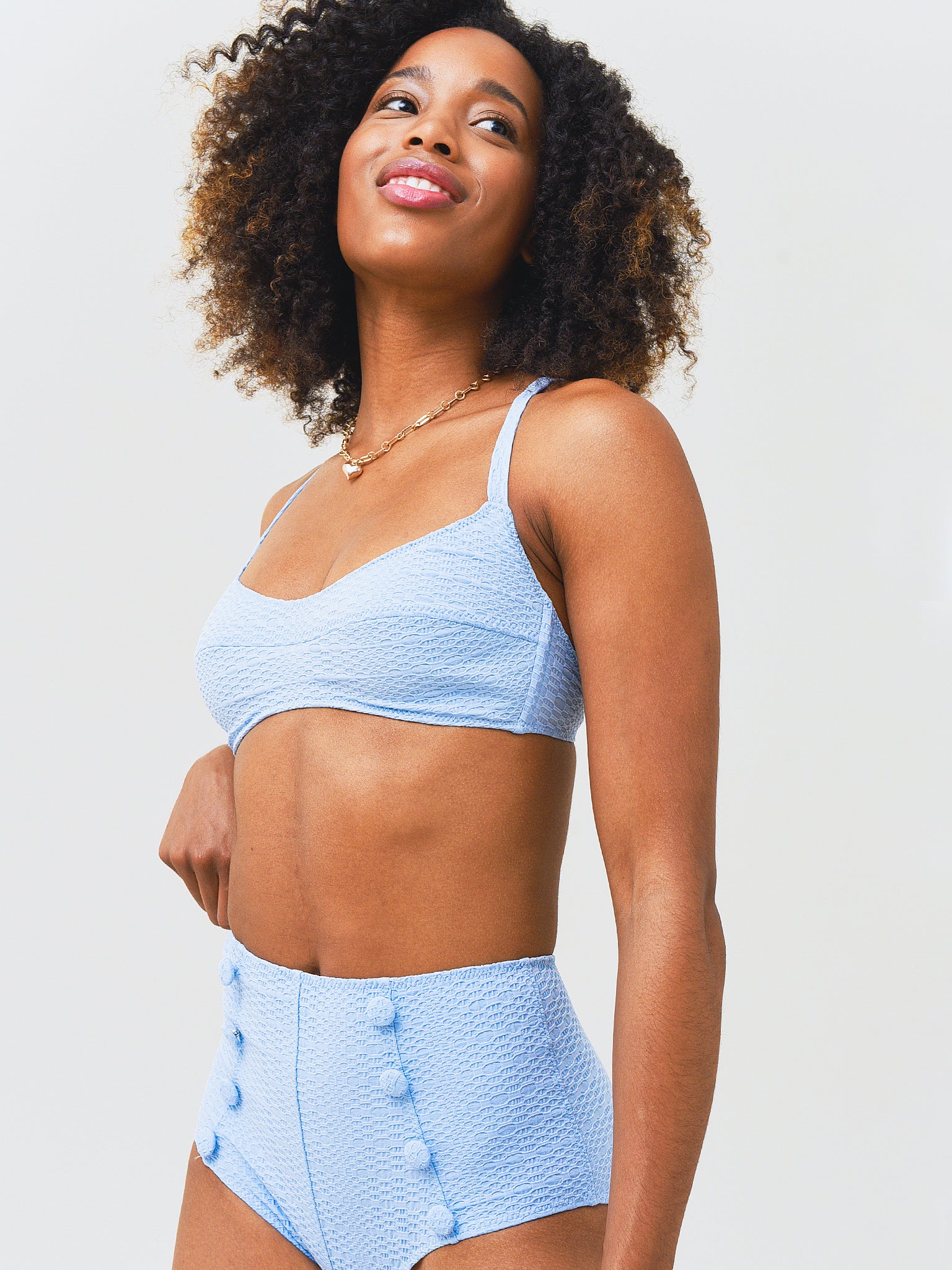 Lisa Marie Fernandez Women's Balconette High Waisted Bikini Set - Saint Bernard