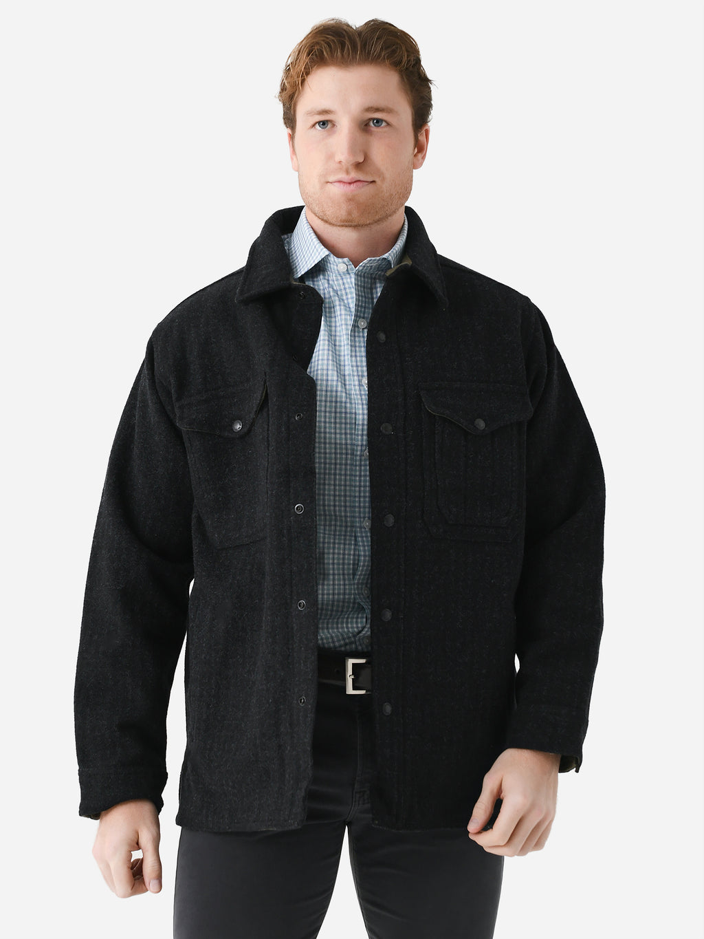 Filson Men's Lined Mackinaw Wool Jac-Shirt - Saint Bernard