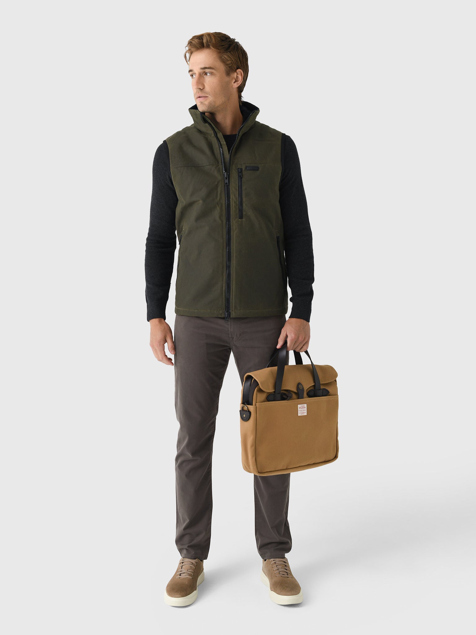 Filson Men's Tin Cloth Primaloft Vest – Saint Bernard