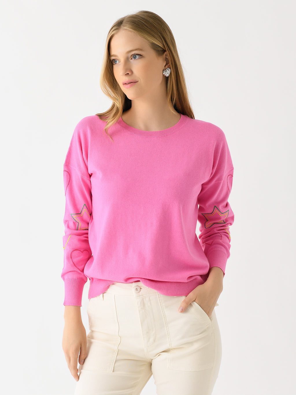 J Society Women's Heart Star Crew - Saint Bernard