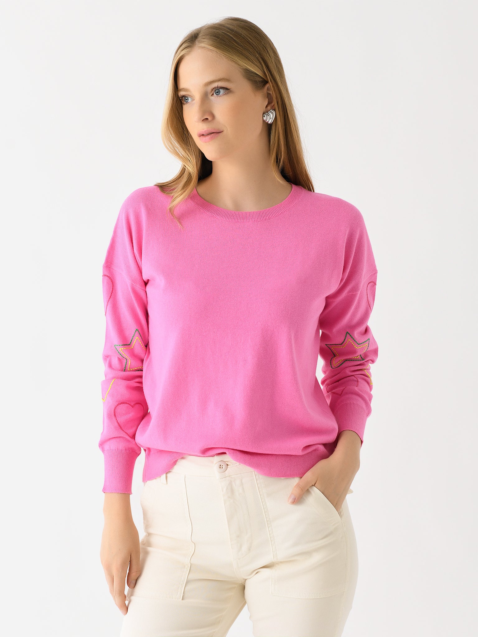 J Society Women's Heart Star Crew - Saint Bernard