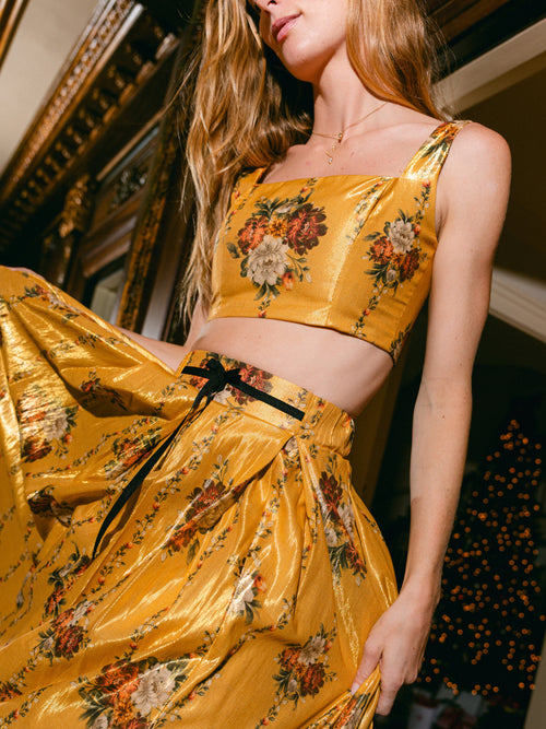 Agua By Agua Bendita Women's Amanda Paramo Crop Top