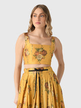 Agua By Agua Bendita Women's Amanda Paramo Crop Top - Saint Bernard