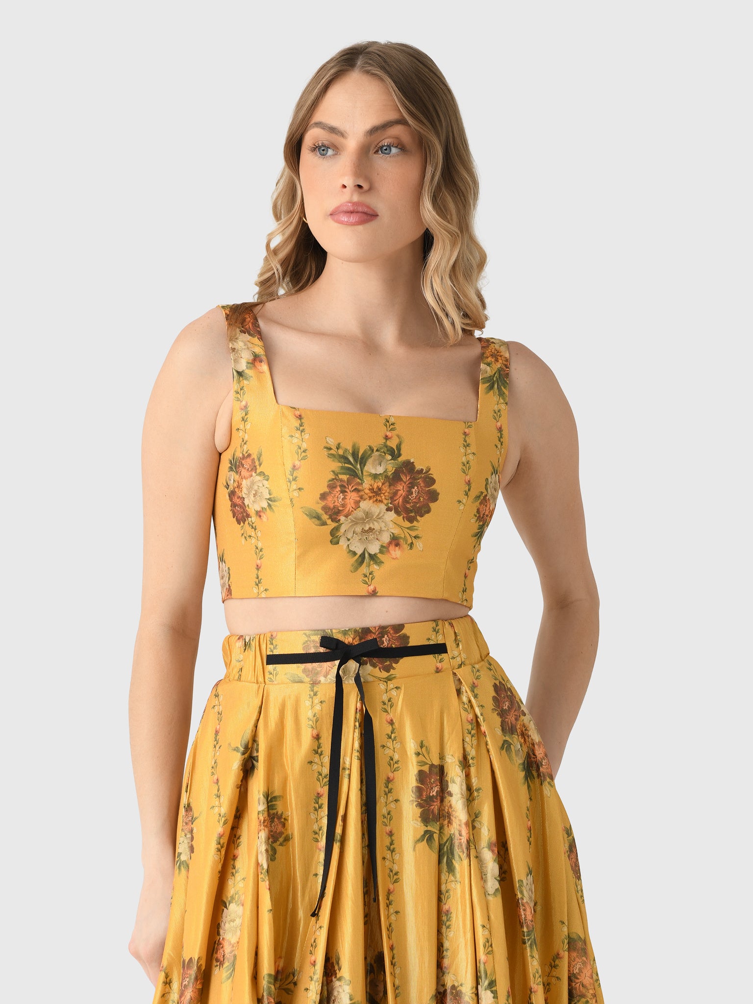 Agua By Agua Bendita Women's Amanda Paramo Crop Top - Saint Bernard