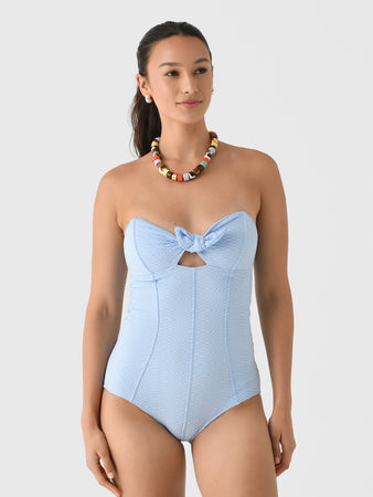 Lisa Marie Fernandez Women's Poppy Bandeau Maillot One-Piece