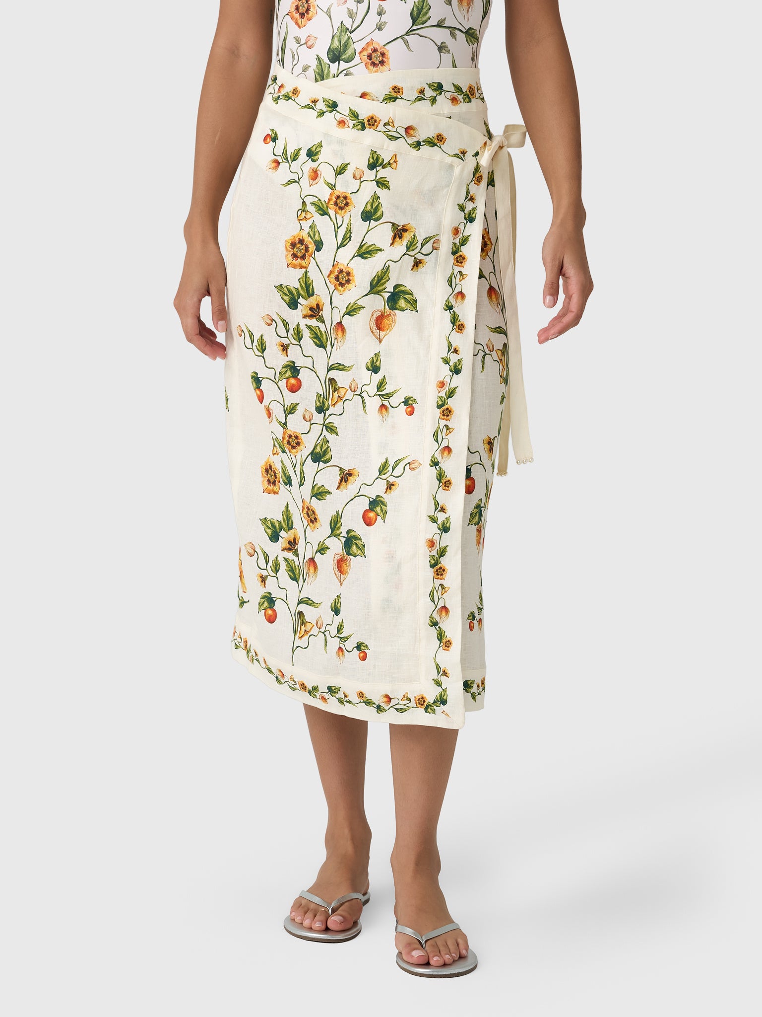 Agua By Agua Bendita Women's Luna Midi Uchuva Pareo - Saint Bernard