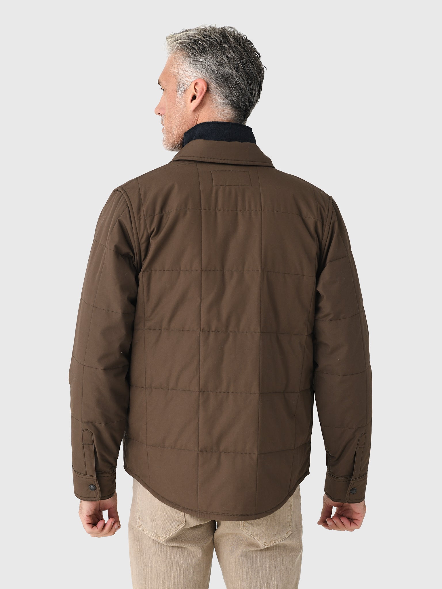 C.C. Filson Co. エルボーパッチジャケット XS Cover cloth quilted jac-shirt by Filson | Slate black (Brown)