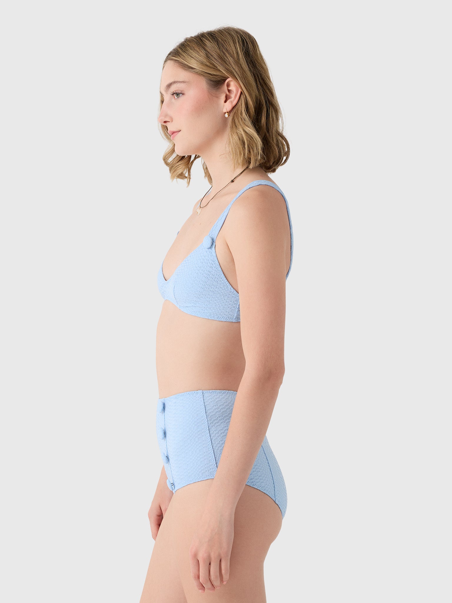Lisa Marie Fernandez Women's Magdalena High-Waist Bikini Set - Saint Bernard