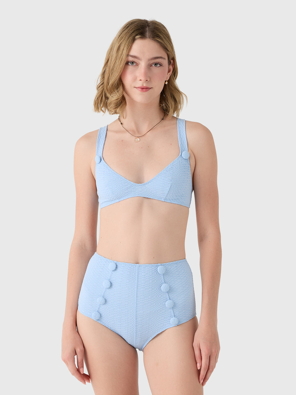 Lisa Marie Fernandez Women's Magdalena High-Waist Bikini Set - Saint Bernard