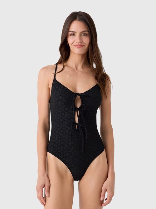 Lisa Marie Fernandez Women's Three Tie Maillot One-Piece Swimsuit