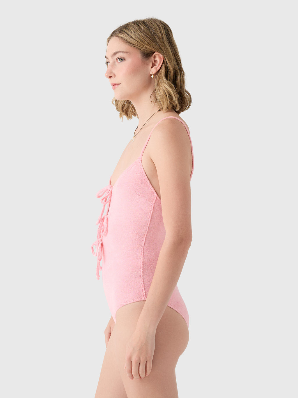 Lisa Marie Fernandez Women's Three Tie Maillot One-Piece Swimsuit - Saint Bernard