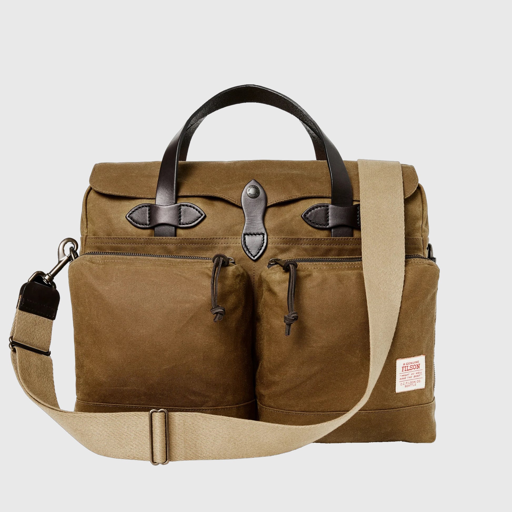 Filson 24 Hour Tin Cloth Briefcase - Saint Bernard