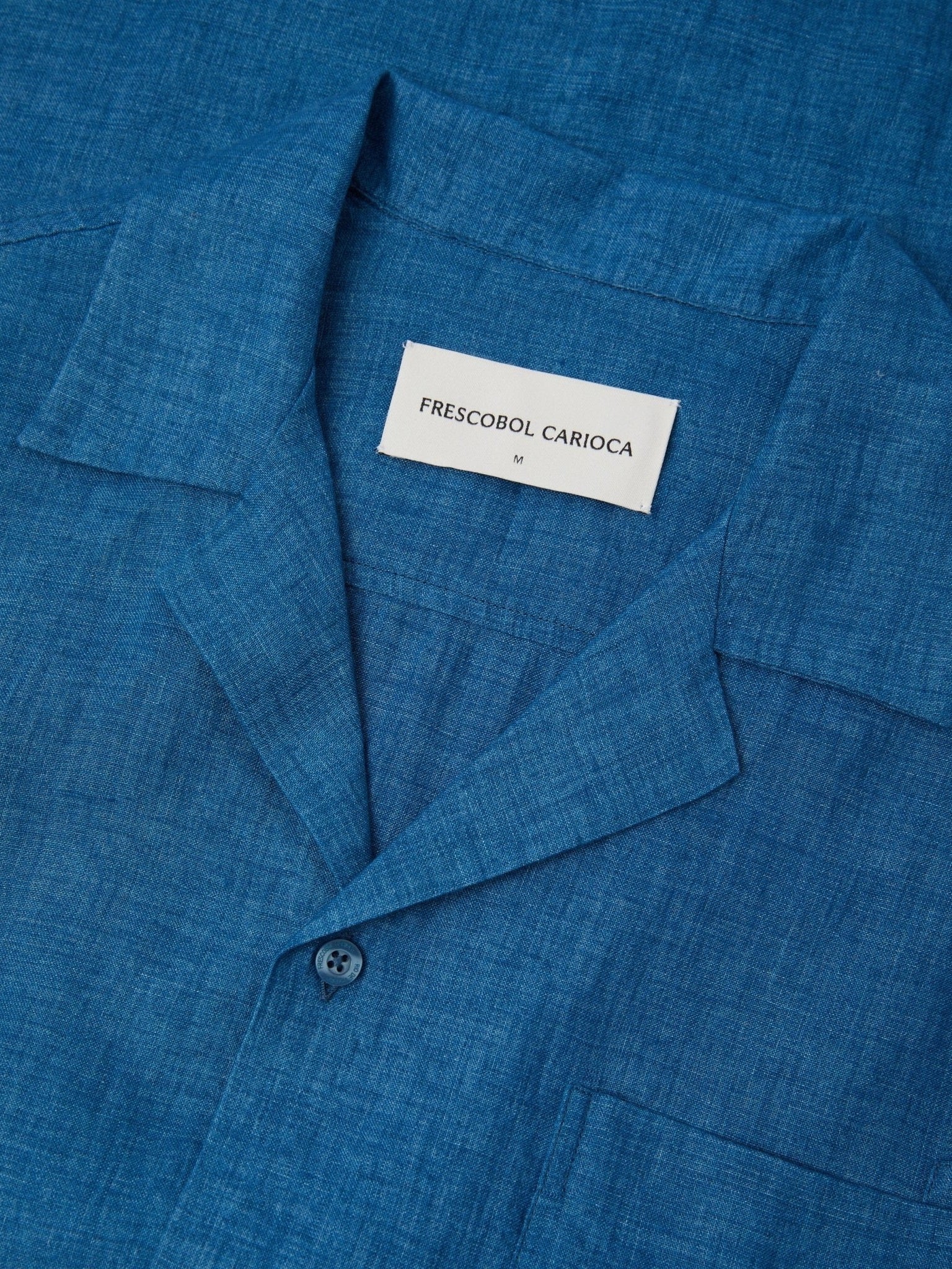 Frescobol Carioca Men's Angelo Linen Shirt - Saint Bernard