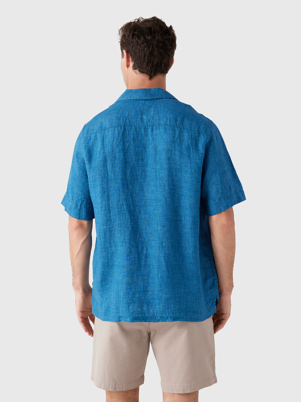 Frescobol Carioca Men's Angelo Linen Shirt - Saint Bernard
