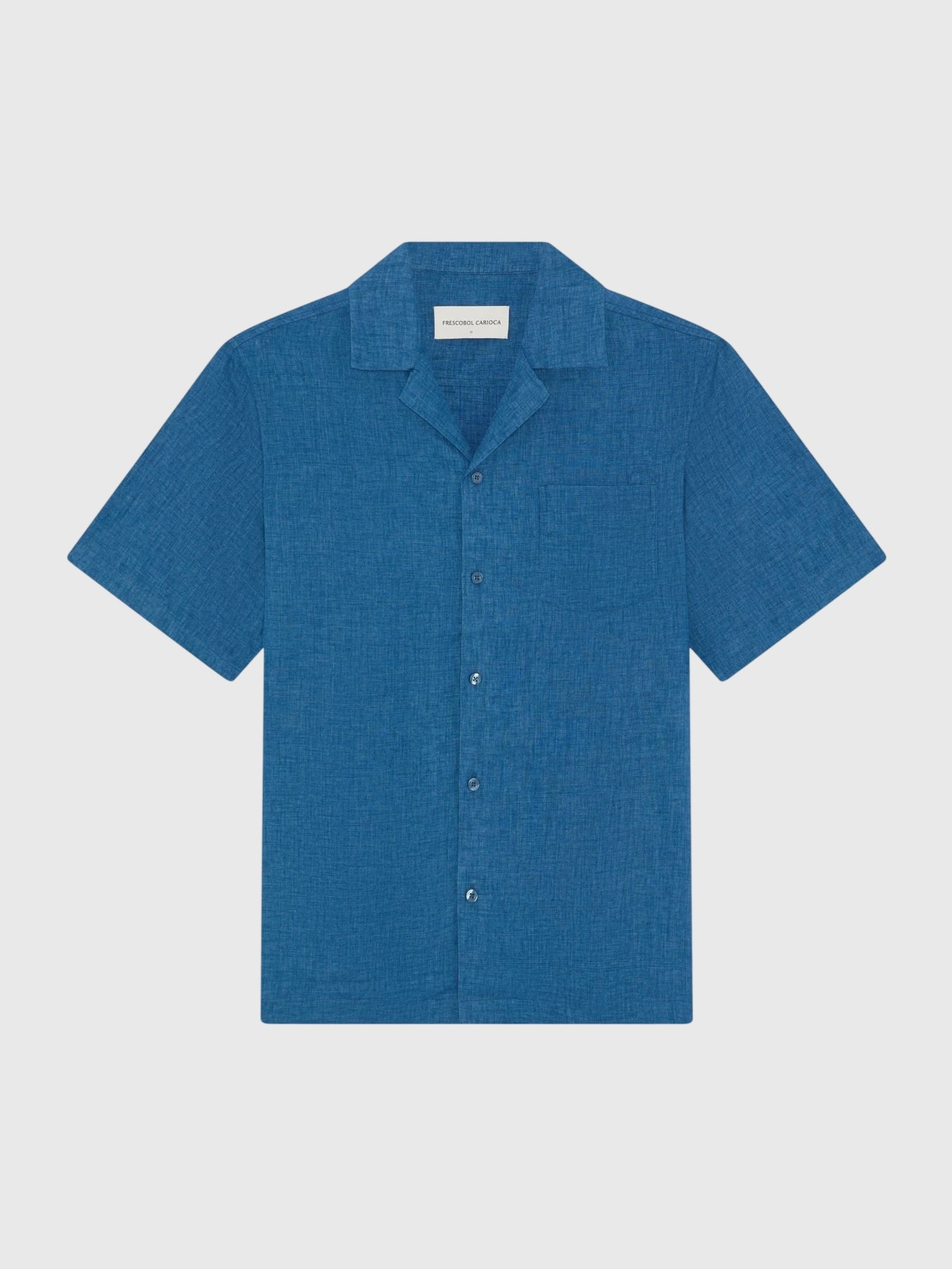 Frescobol Carioca Men's Angelo Linen Shirt - Saint Bernard