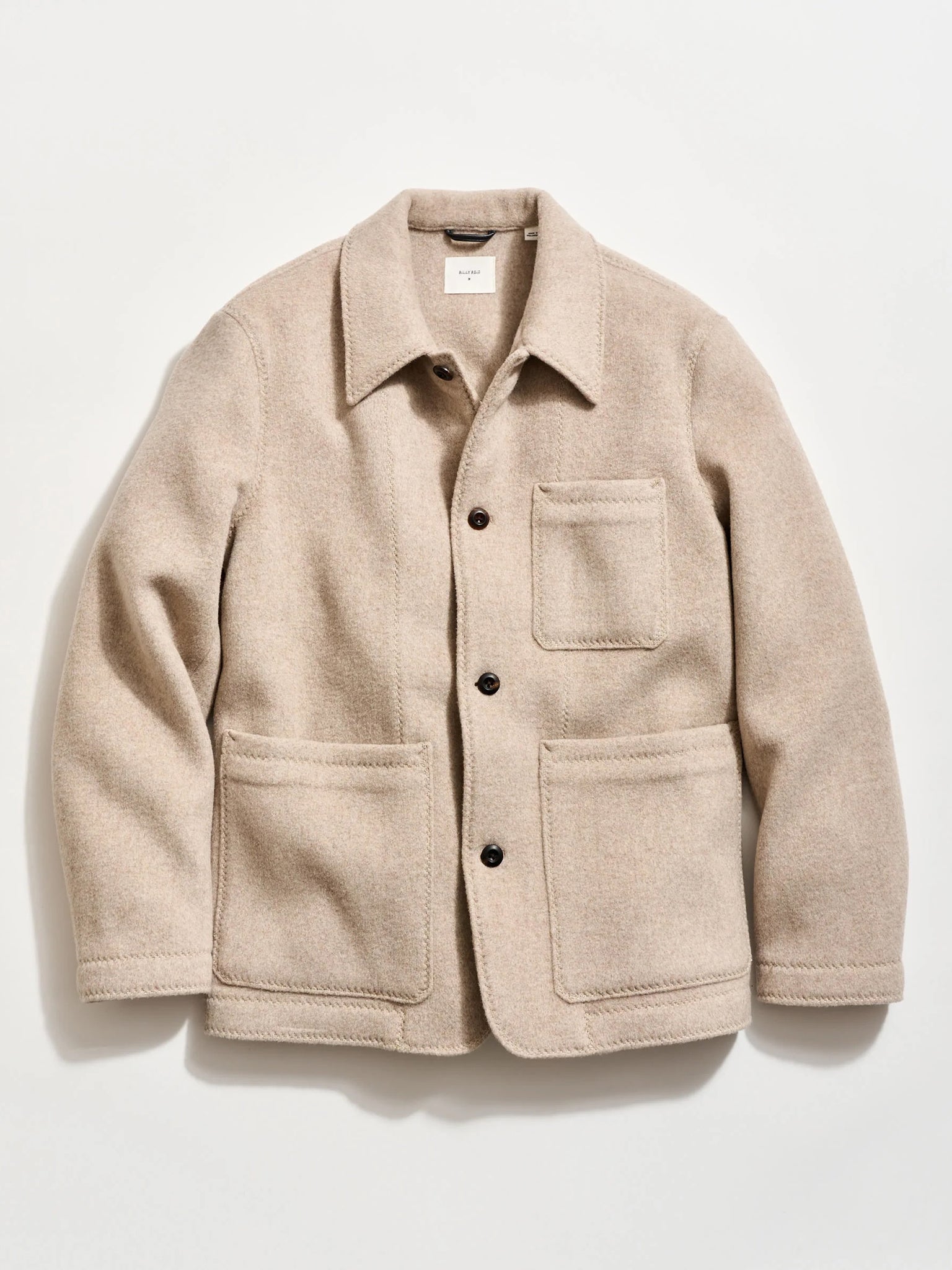 Billy Reid Men's Felted Wool Chore Coat - Saint Bernard