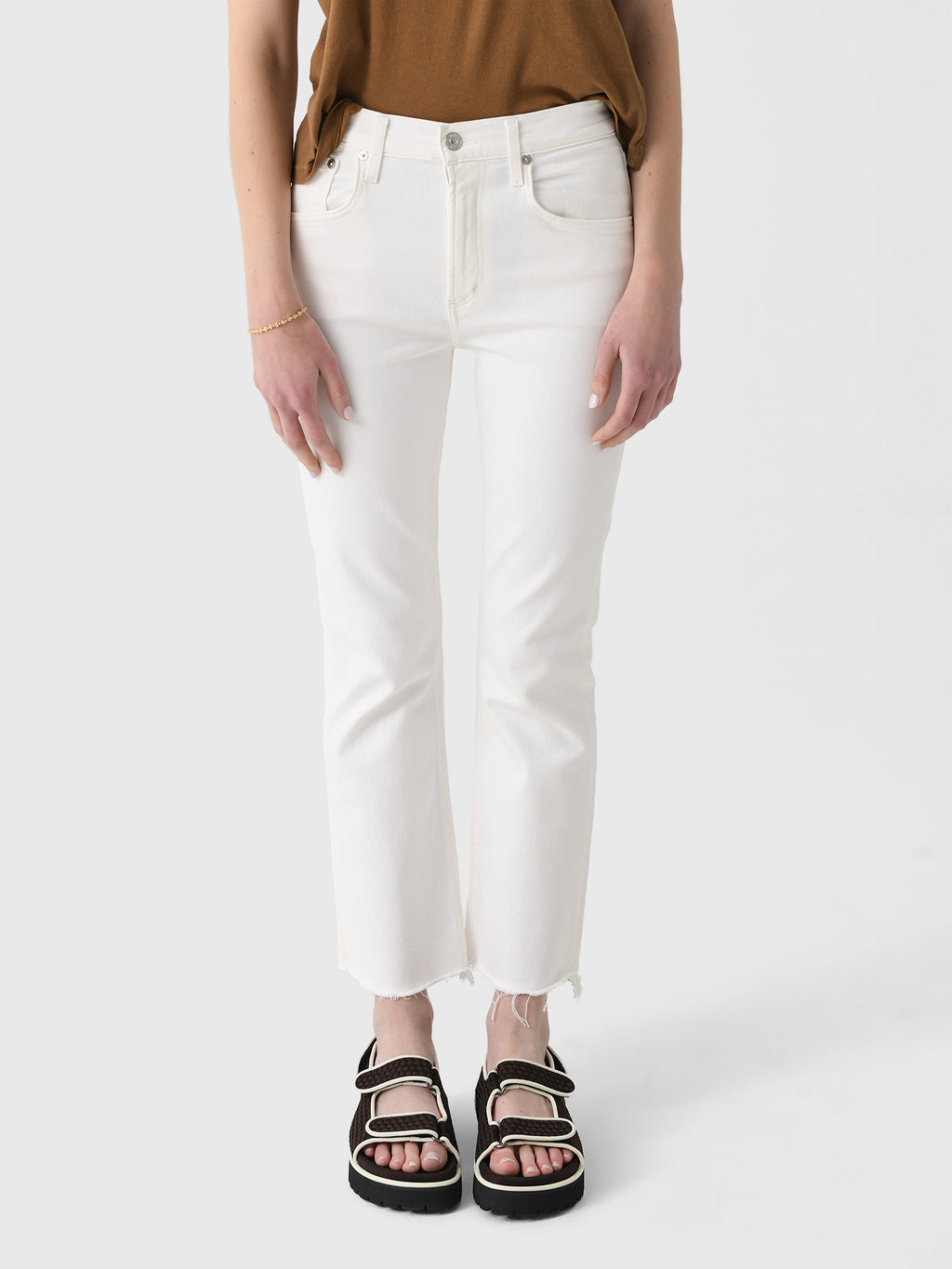 Citizens Of Humanity Women's Isola Cropped Boot Jean - Saint Bernard