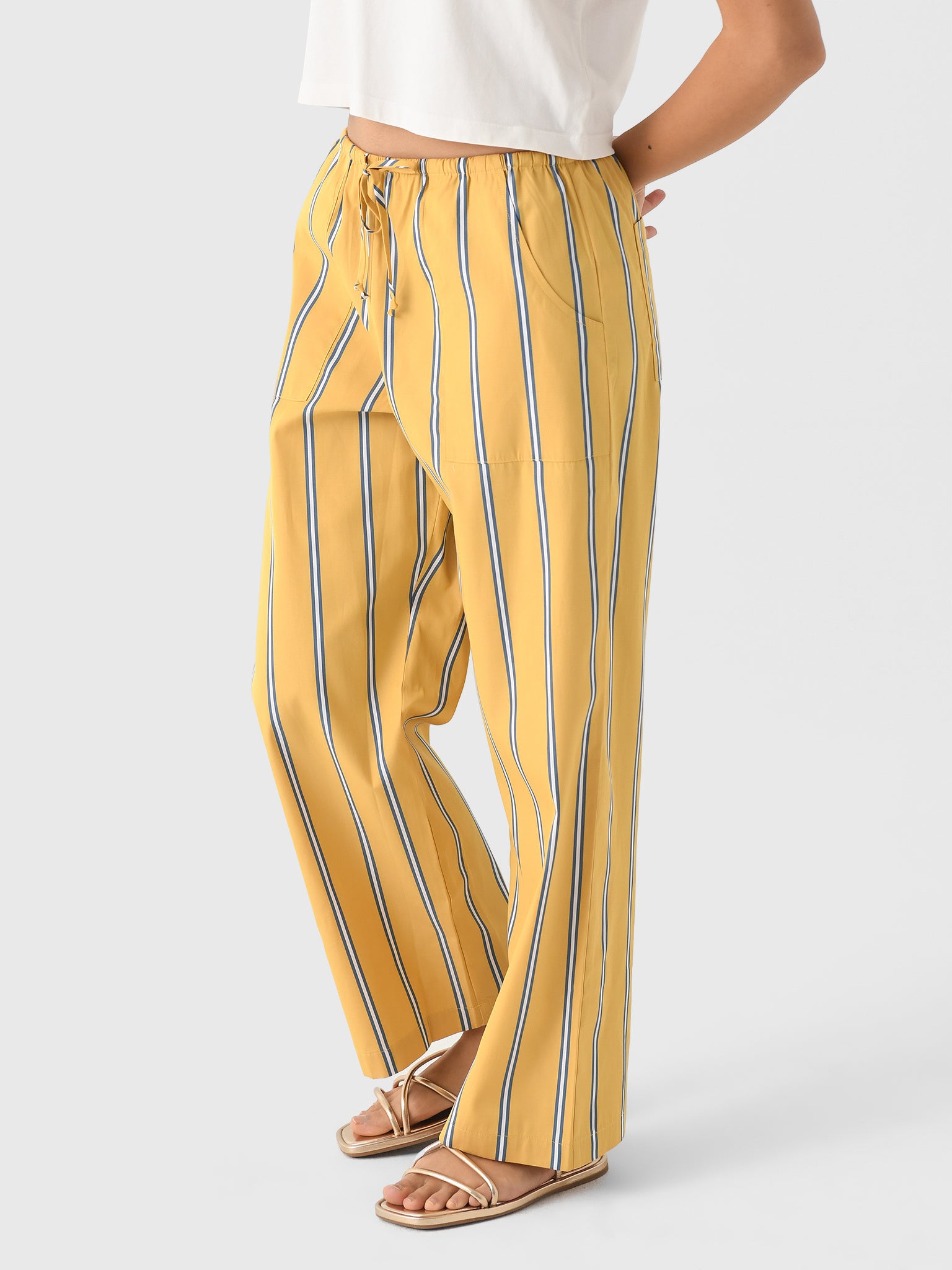 DONNI. Women's The Stripe Pop Drawstring Pant – Saint Bernard