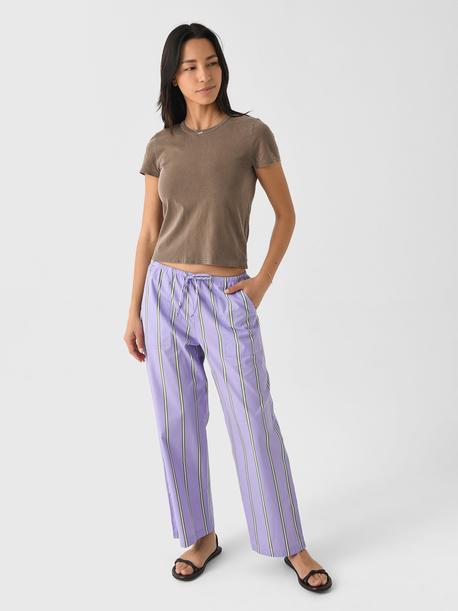 DONNI. Women's The Stripe Pop Drawstring Pant – Saint Bernard