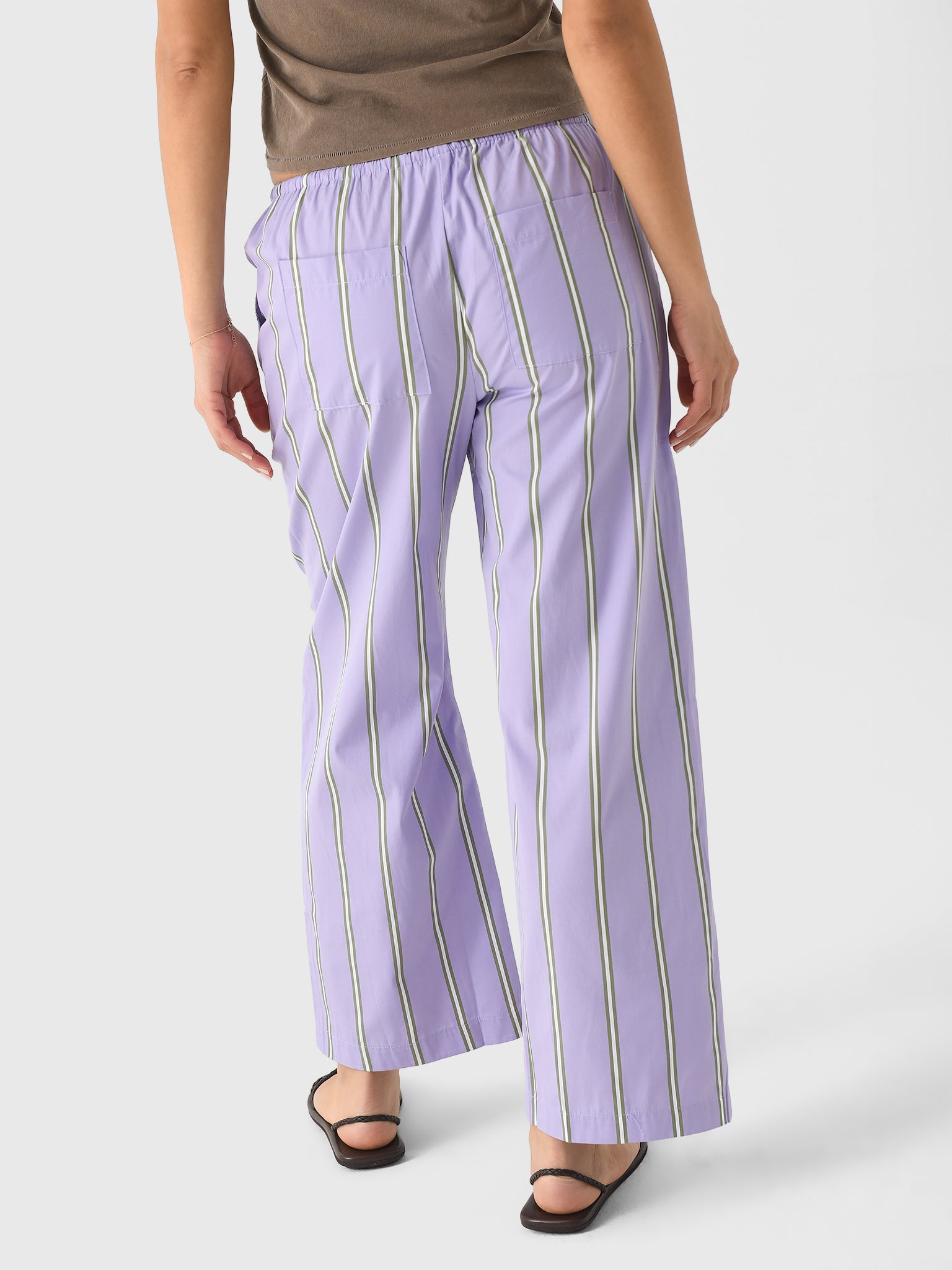 DONNI. Women's The Stripe Pop Drawstring Pant | $194.00 | Saint
