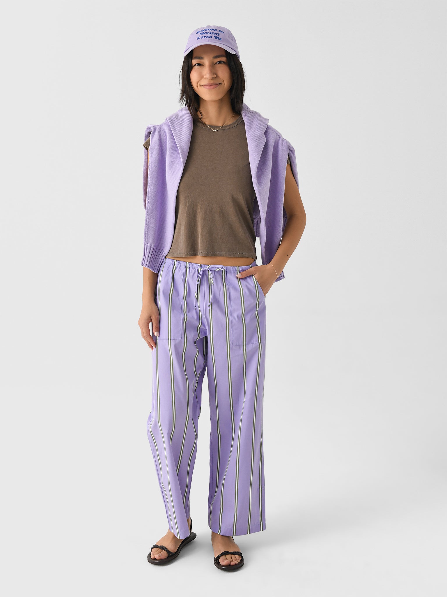 DONNI. Women's The Stripe Pop Drawstring Pant – Saint Bernard