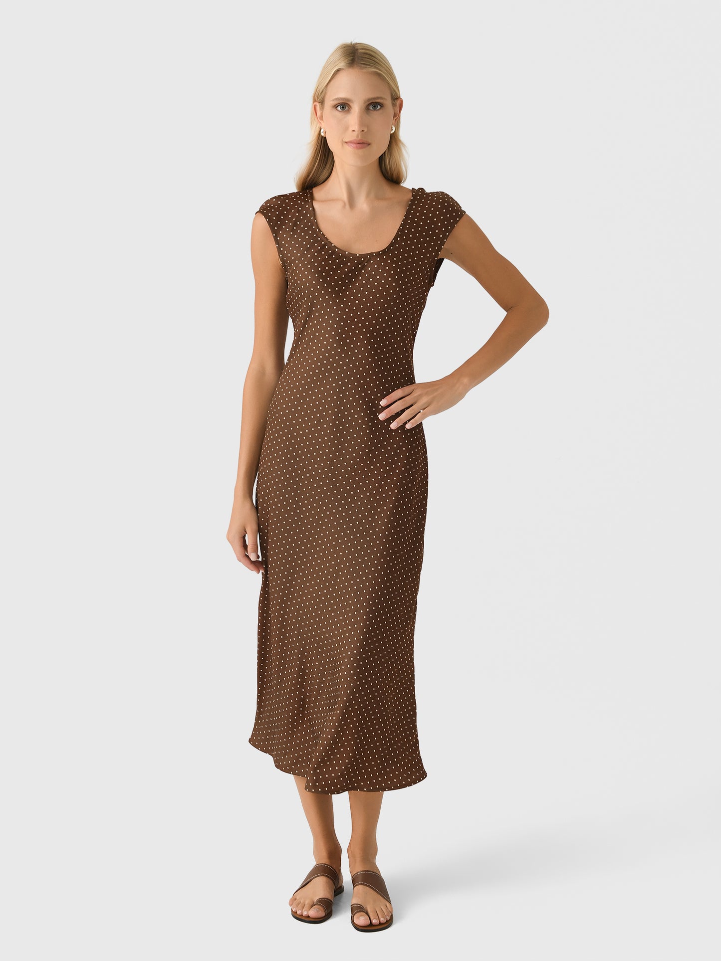 Ciao Lucia Women's Venus Satin Dress - Saint Bernard