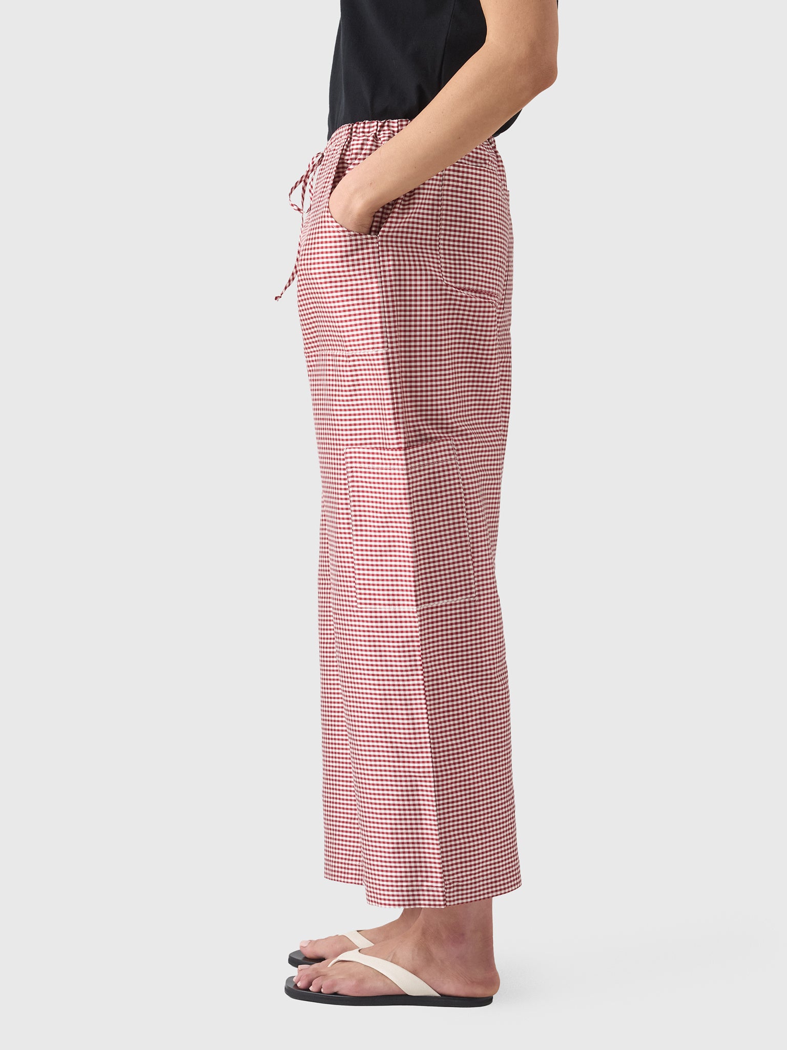 DONNI. Women's The Taffeta Drawstring Cargo Pant - Saint Bernard