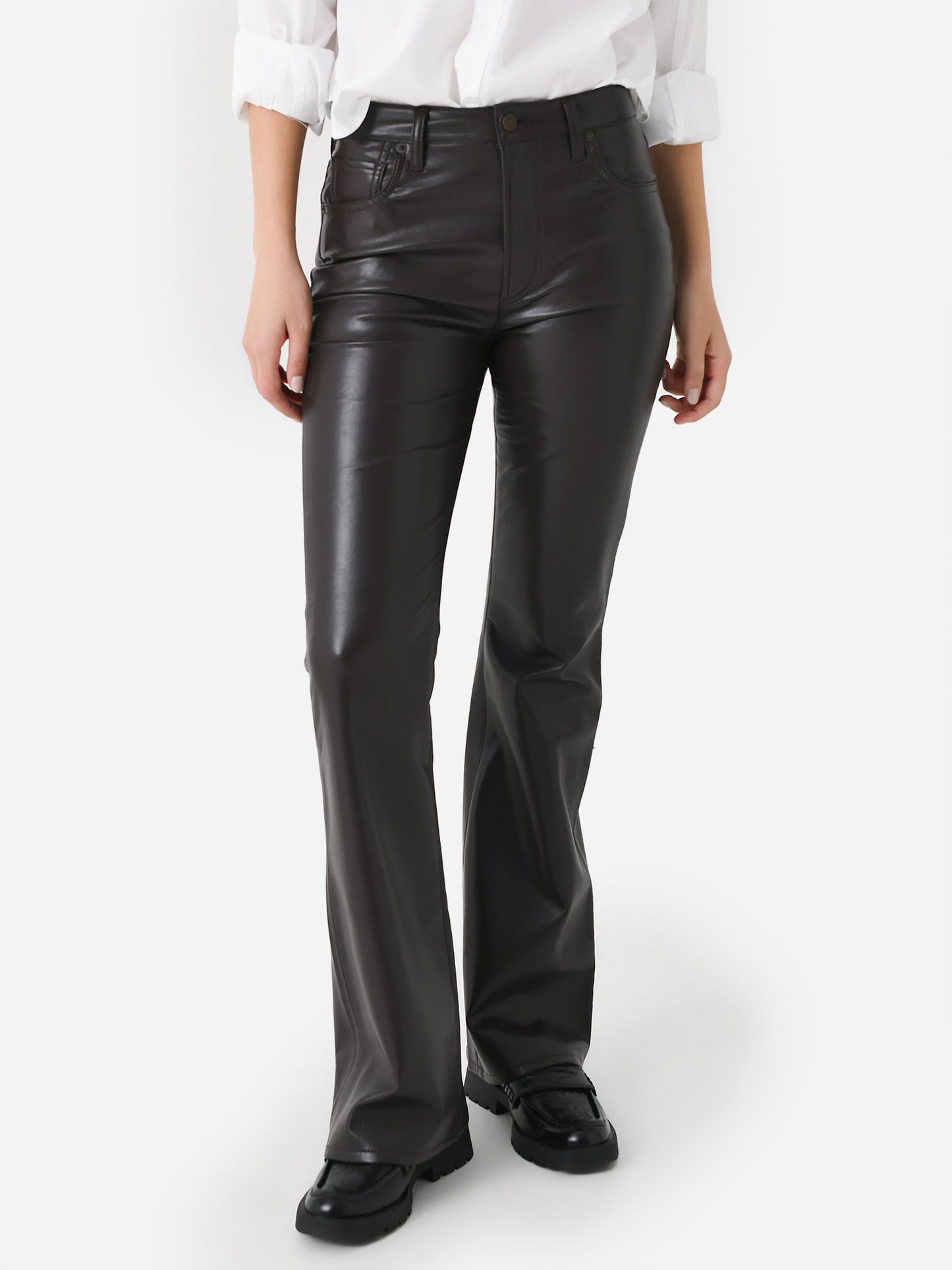 Citizens Of Humanity Women's Lilah High Rise Recycled Leather Bootcut Pant