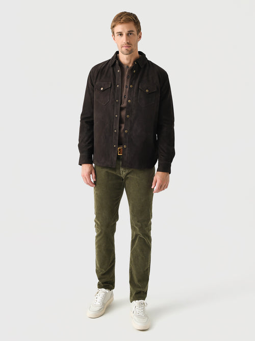 Billy Reid Men's Savoy Suede Workshirt