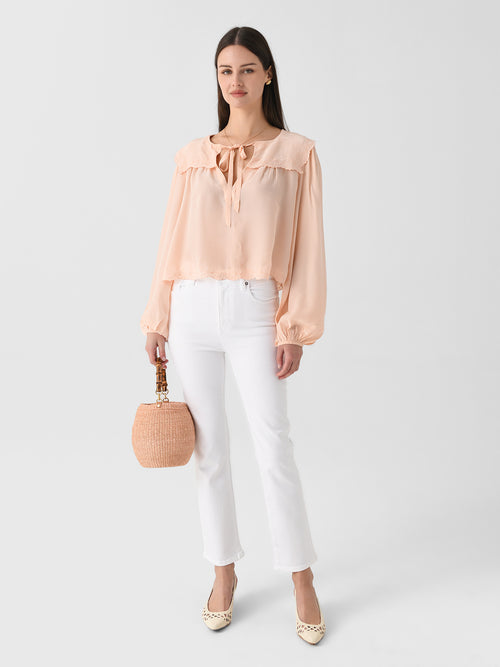 Ciao Lucia Women's Jona Embroidered Top