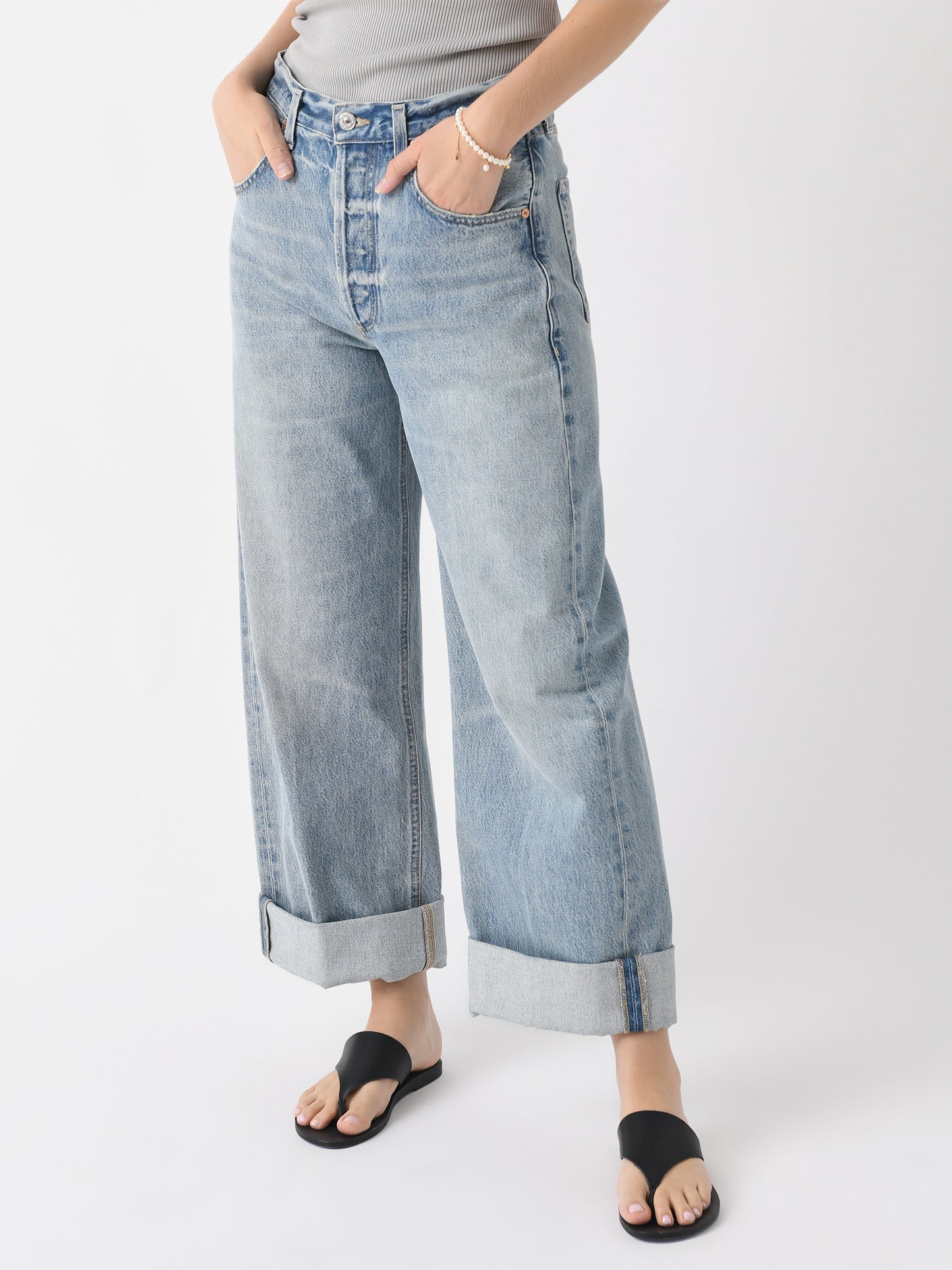 Citizens Of Humanity Women's Ayla Baggy Cuffed Crop Jean - Saint Bernard