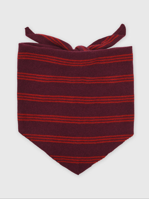 White & Warren Women's Cashmere Striped Neckerchief