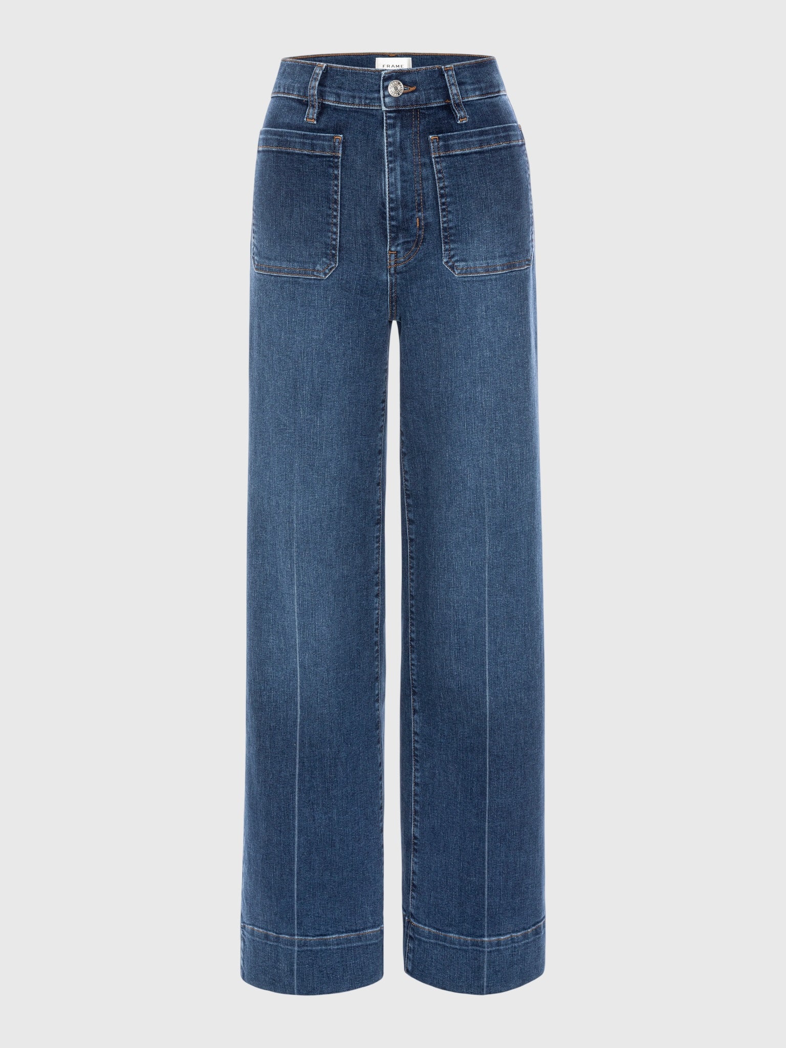 Frame Women's Le Slice Slim Palazzo Long Jean - Saint Bernard