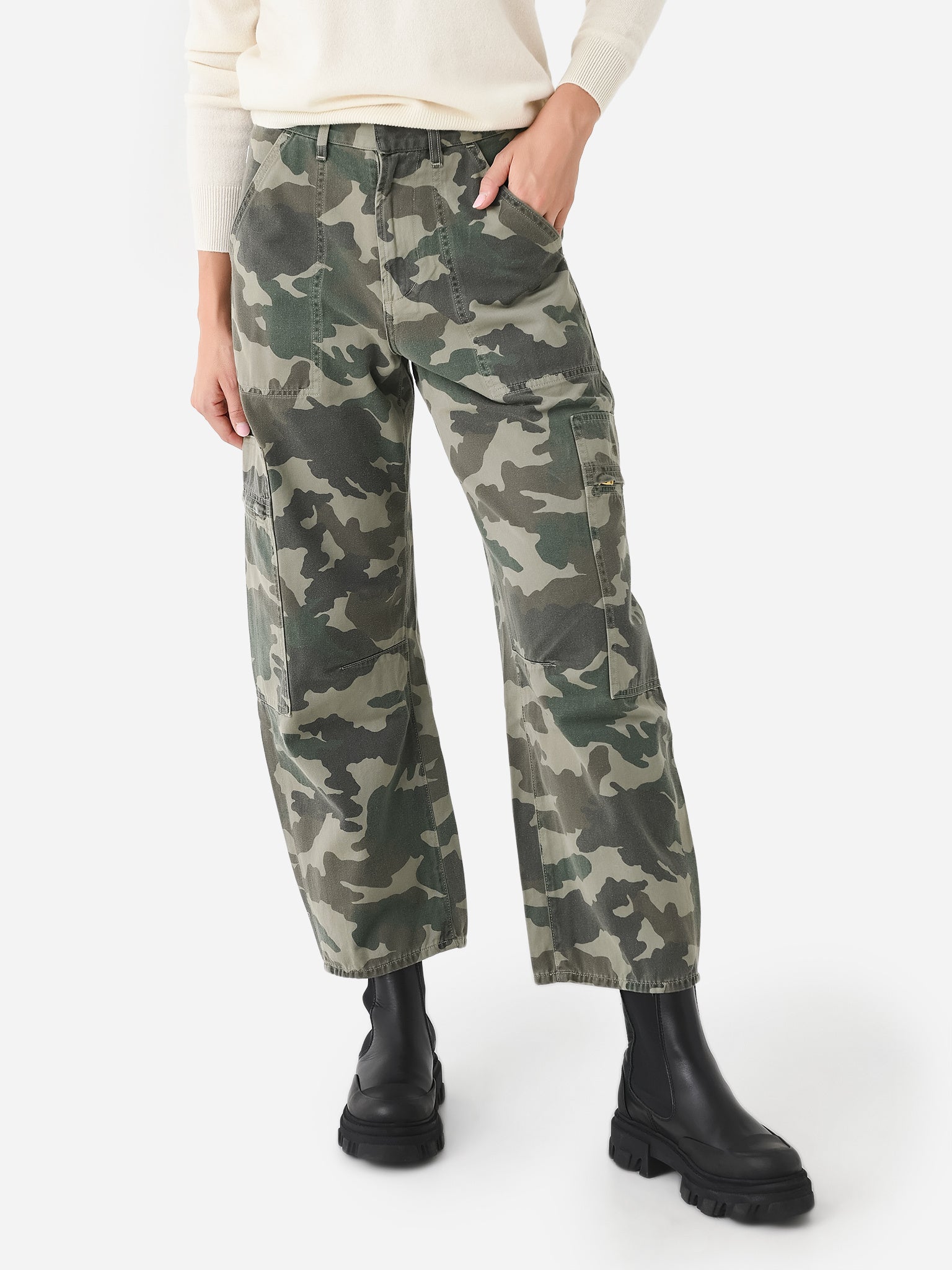 Citizens Of Humanity Women's Marcelle Low Slung Cargo Pant - Saint Bernard